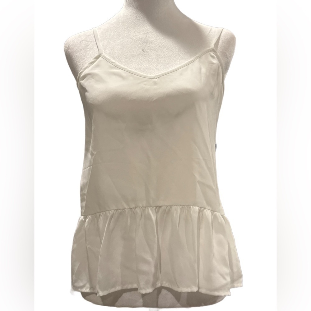 Abercrombie Ruffle Hem Tank Top XS NWT